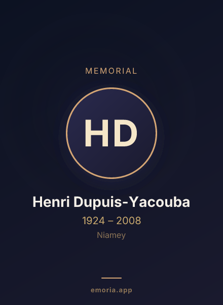 Memorial portrait of Henri Dupuis-Yacouba