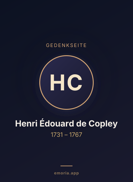 Gedenkportrait von Henri Édouard de Copley