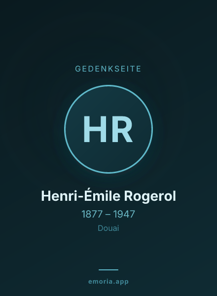 Gedenkportrait von Henri-Émile Rogerol