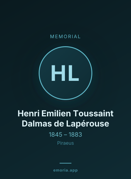 Memorial portrait of Henri Emilien Toussaint Dalmas de Lapérouse