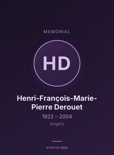 Memorial portrait of Henri-François-Marie-Pierre Derouet