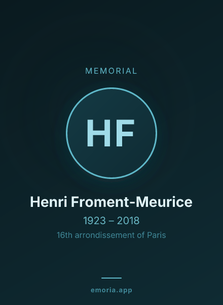Memorial portrait of Henri Froment-Meurice