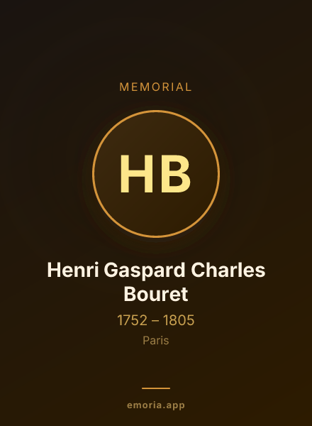 Memorial portrait of Henri Gaspard Charles Bouret