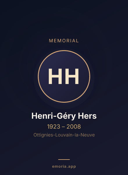 Memorial portrait of Henri-Géry Hers