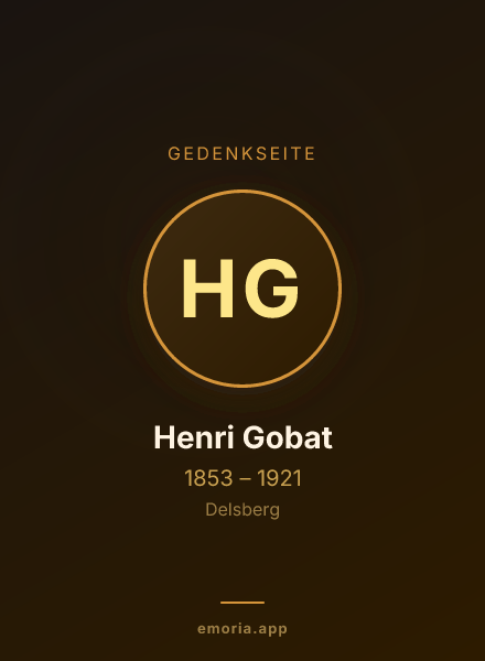 Gedenkportrait von Henri Gobat