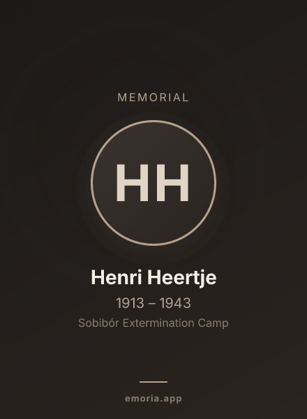 Memorial portrait of Henri Heertje