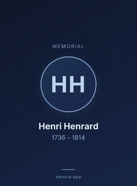 Memorial portrait of Henri Henrard