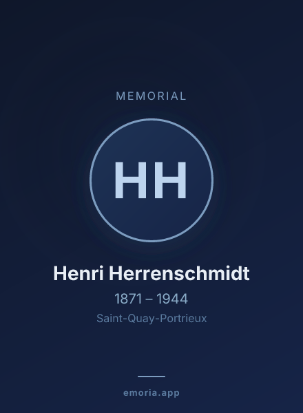 Memorial portrait of Henri Herrenschmidt