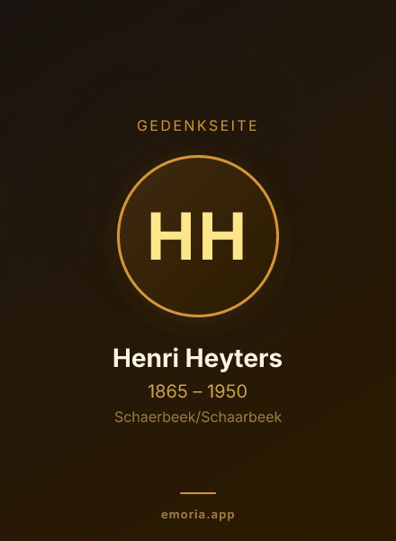 Gedenkportrait von Henri Heyters
