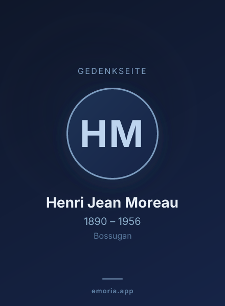 Gedenkportrait von Henri Jean Moreau