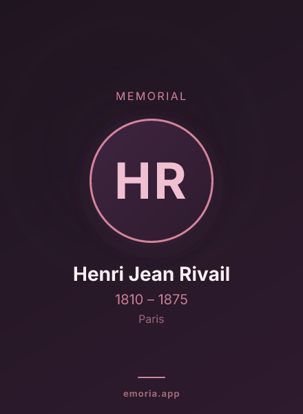 Memorial portrait of Henri Jean Rivail