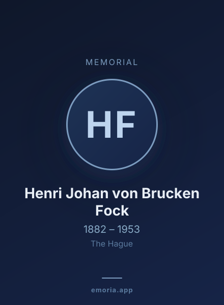 Memorial portrait of Henri Johan von Brucken Fock