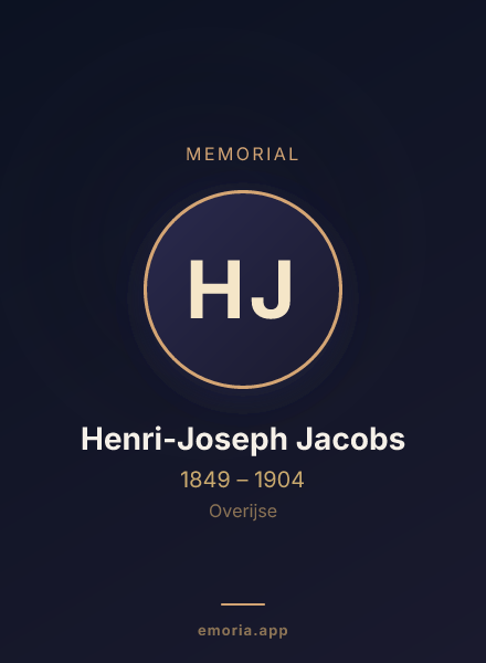 Memorial portrait of Henri-Joseph Jacobs
