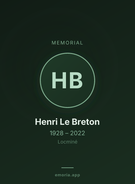 Memorial portrait of Henri Le Breton