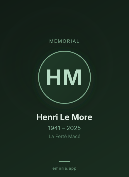 Memorial portrait of Henri Le More