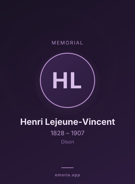 Memorial portrait of Henri Lejeune-Vincent