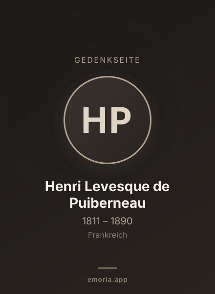 Gedenkportrait von Henri Levesque de Puiberneau