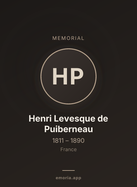 Memorial portrait of Henri Levesque de Puiberneau