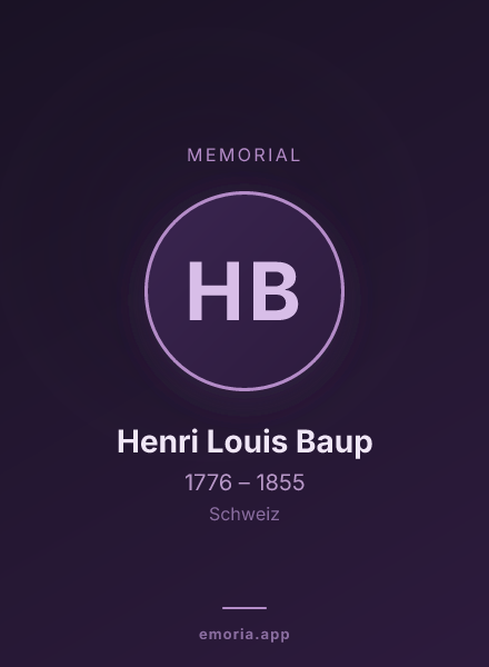 Memorial portrait of Henri Louis Baup