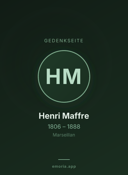 Gedenkportrait von Henri Maffre