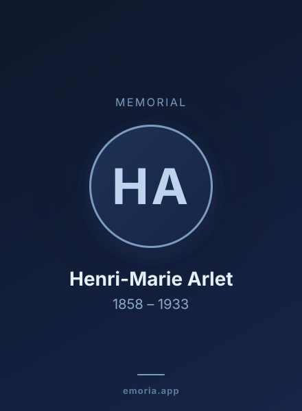 Memorial portrait of Henri-Marie Arlet