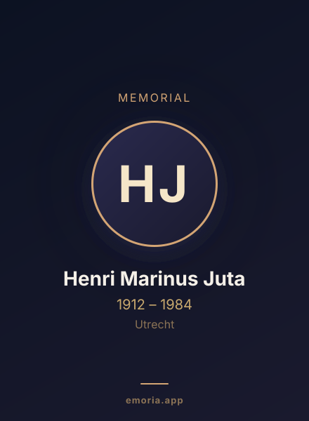 Memorial portrait of Henri Marinus Juta