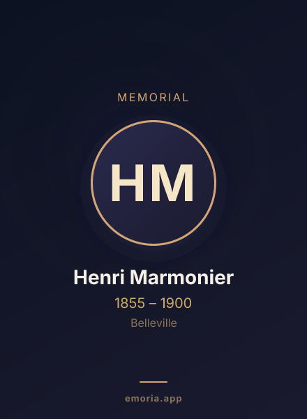 Memorial portrait of Henri Marmonier