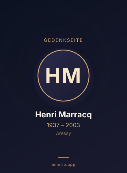Gedenkportrait von Henri Marracq
