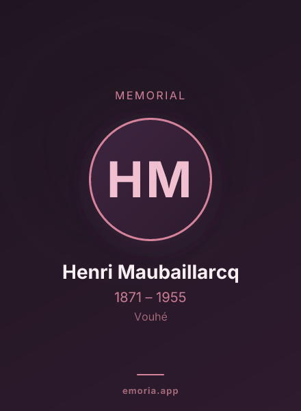 Memorial portrait of Henri Maubaillarcq