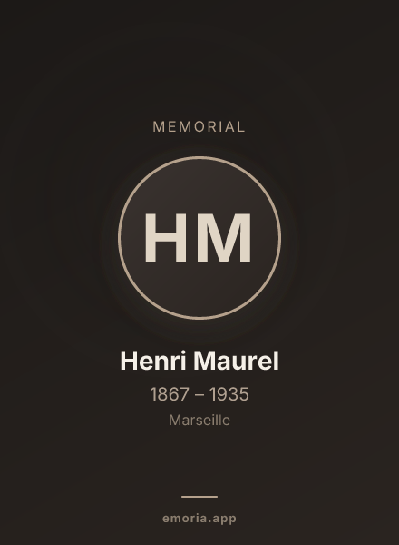 Memorial portrait of Henri Maurel