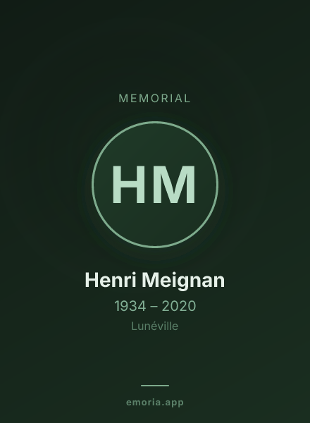 Memorial portrait of Henri Meignan