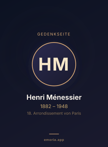 Gedenkportrait von Henri Ménessier