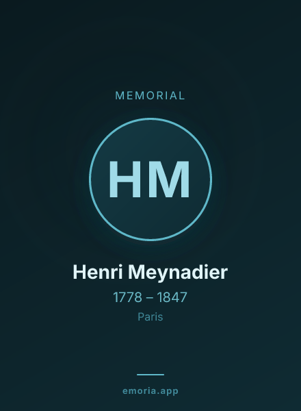 Memorial portrait of Henri Meynadier