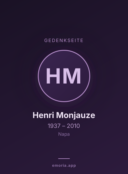 Gedenkportrait von Henri Monjauze