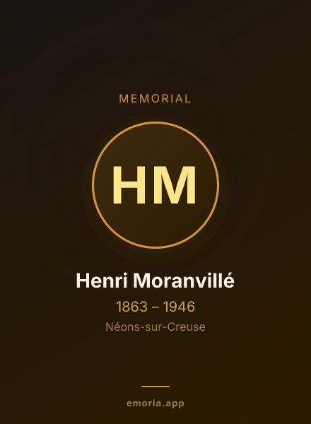 Memorial portrait of Henri Moranvillé