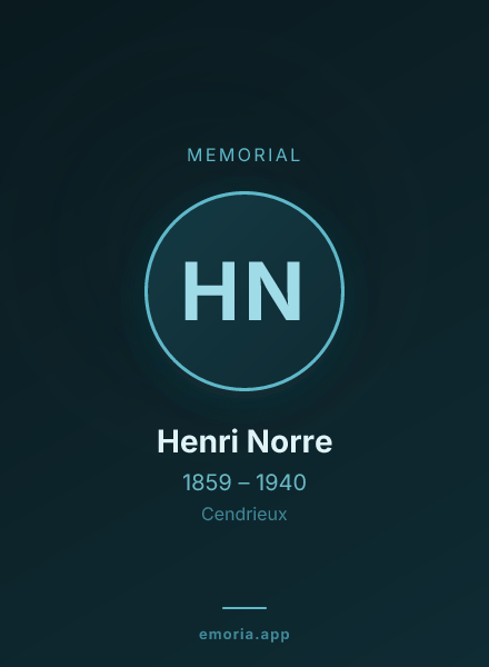 Memorial portrait of Henri Norre