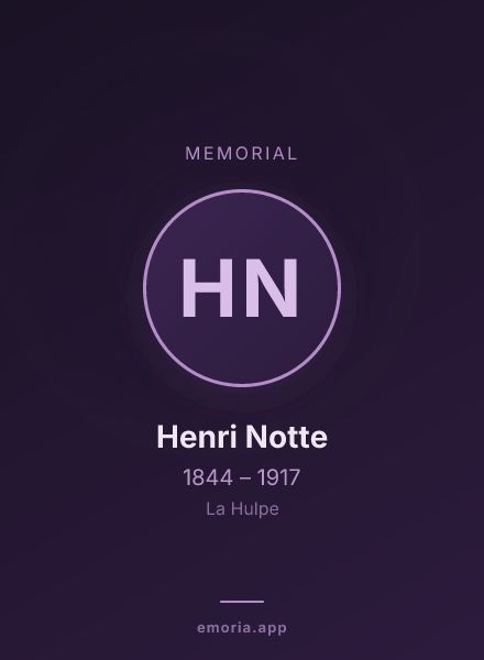 Memorial portrait of Henri Notte