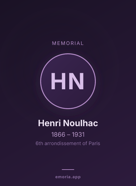 Memorial portrait of Henri Noulhac