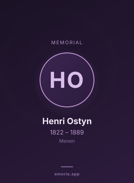 Memorial portrait of Henri Ostyn