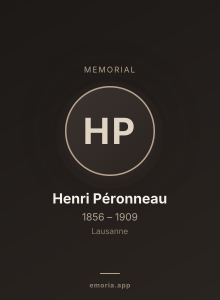 Memorial portrait of Henri Péronneau