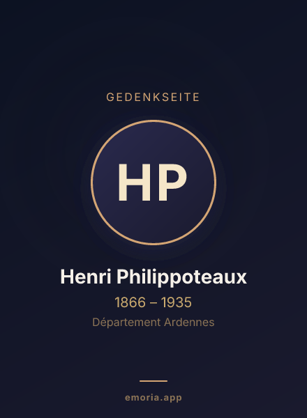 Gedenkportrait von Henri Philippoteaux