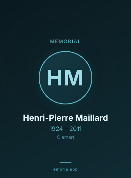 Memorial portrait of Henri-Pierre Maillard