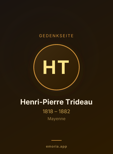 Gedenkportrait von Henri-Pierre Trideau