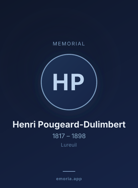 Memorial portrait of Henri Pougeard-Dulimbert