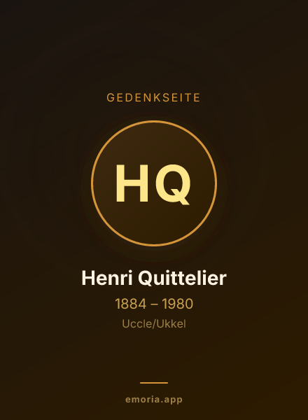 Gedenkportrait von Henri Quittelier