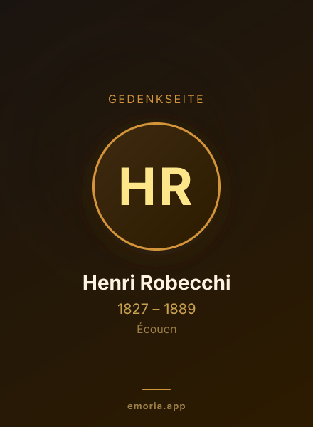 Gedenkportrait von Henri Robecchi
