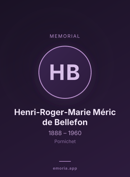 Memorial portrait of Henri-Roger-Marie Méric de Bellefon