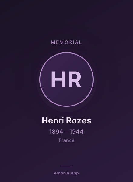 Memorial portrait of Henri Rozes