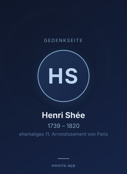 Gedenkportrait von Henri Shée