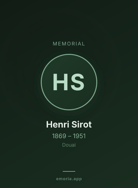 Memorial portrait of Henri Sirot